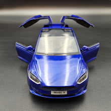 Load image into Gallery viewer, Explorafind 2020 Tesla Model X Blue 1:24 Die Cast Car