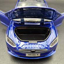 Load image into Gallery viewer, Explorafind 2020 Tesla Model X Blue 1:24 Die Cast Car
