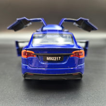 Load image into Gallery viewer, Explorafind 2020 Tesla Model X Blue 1:24 Die Cast Car