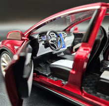 Load image into Gallery viewer, Explorafind 2020 Tesla Model X Metallic Red 1:24 Die Cast Car