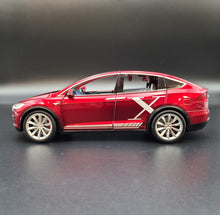 Load image into Gallery viewer, Explorafind 2020 Tesla Model X Metallic Red 1:24 Die Cast Car