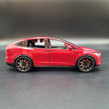 Load image into Gallery viewer, Explorafind 2020 Tesla Model X Red 1:24 Die Cast Car