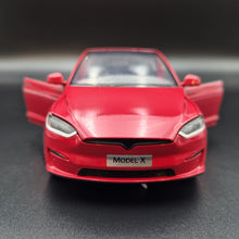 Load image into Gallery viewer, Explorafind 2020 Tesla Model X Red 1:24 Die Cast Car
