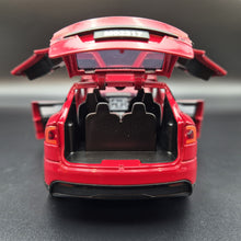 Load image into Gallery viewer, Explorafind 2020 Tesla Model X Red 1:24 Die Cast Car