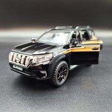 Load image into Gallery viewer, Explorafind 2020 Toyota Land Cruiser Prado Black 1:32 Die Cast Car