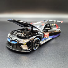Load image into Gallery viewer, Explorafind 2021 BMW M8 GTE #25 IMSA Sports Car Championship Black 1:32 Die Cast Car