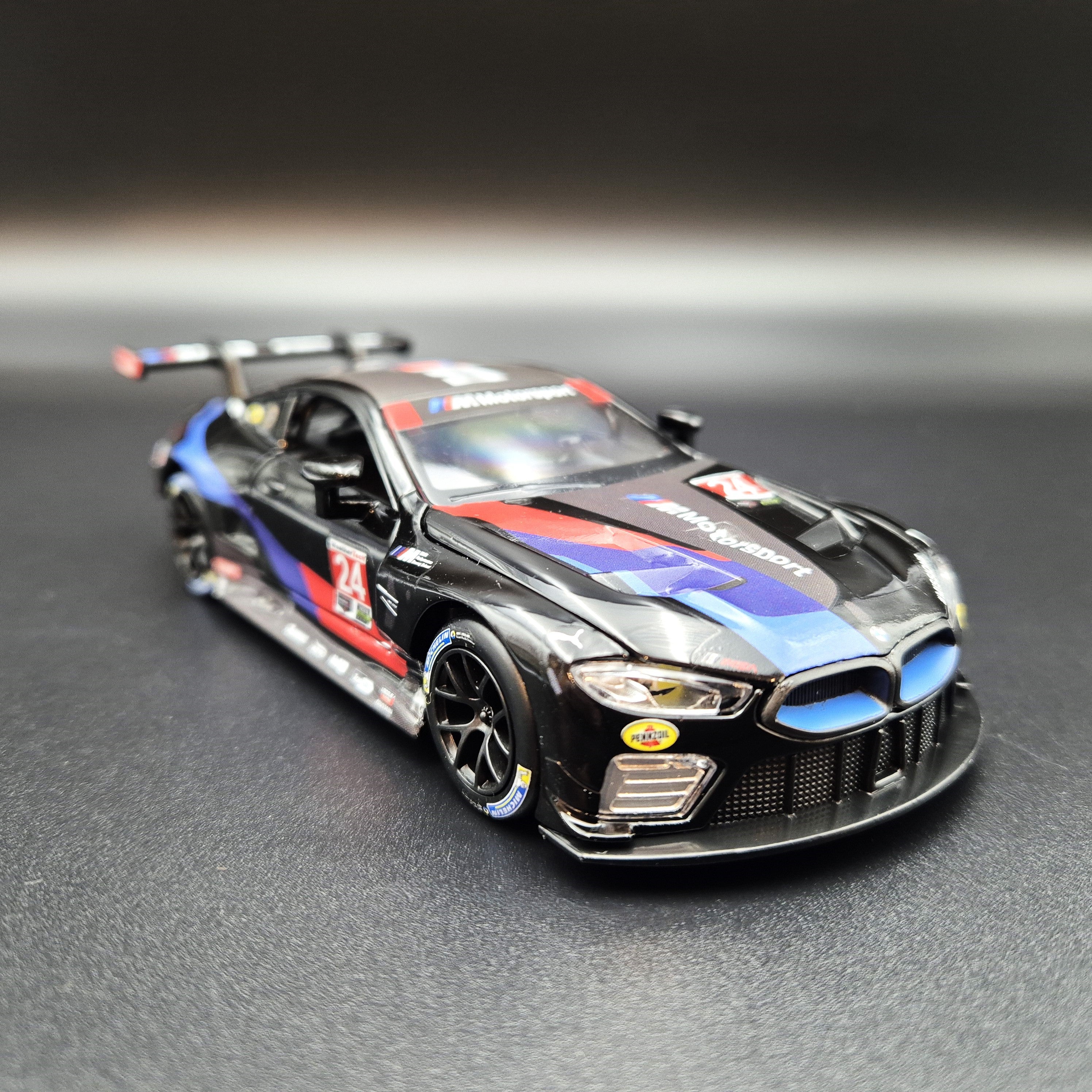 Explorafind 2021 BMW M8 GTE #25 IMSA Sports Car Championship Black 1:3