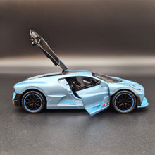 Load image into Gallery viewer, Explorafind 2021 Bugatti Divo Satin Blue 1:32 Die Cast Car