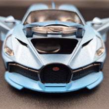 Load image into Gallery viewer, Explorafind 2021 Bugatti Divo Satin Blue 1:32 Die Cast Car