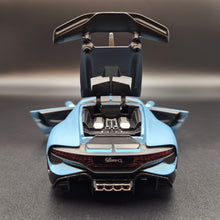 Load image into Gallery viewer, Explorafind 2021 Bugatti Divo Satin Blue 1:32 Die Cast Car