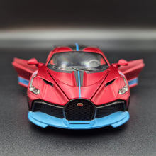 Load image into Gallery viewer, Explorafind 2021 Bugatti Divo Satin Red 1:32 Die Cast Car