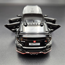 Load image into Gallery viewer, Explorafind 2021 Honda Civic Type R Black 1:32 Die Cast Car