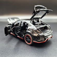 Load image into Gallery viewer, Explorafind 2021 Honda Civic Type R Black 1:32 Die Cast Car