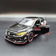 Load image into Gallery viewer, Explorafind 2021 Honda Civic Type R Black 1:32 Die Cast Car