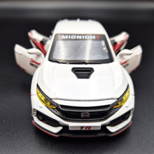 Load image into Gallery viewer, Explorafind 2021 Honda Civic Type R White 1:32 Die Cast Car