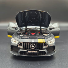 Load image into Gallery viewer, Explorafind 2021 Mercedes-Benz AMG GT63 Satin Black 1:24 Die Cast Car