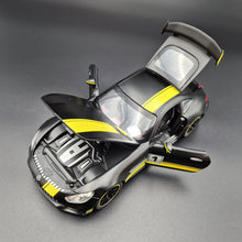 Load image into Gallery viewer, Explorafind 2021 Mercedes-Benz AMG GTR Matte Black 1:24 Die Cast Car