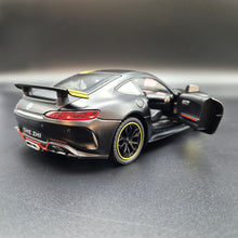 Load image into Gallery viewer, Explorafind 2021 Mercedes-Benz AMG GTR Matte Black 1:24 Die Cast Car