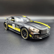 Load image into Gallery viewer, Explorafind 2021 Mercedes-Benz AMG GTR Matte Black 1:24 Die Cast Car
