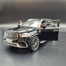Load image into Gallery viewer, Explorafind 2021 Mercedes-Benz GLS 63 Black 1:24 Die Cast Car