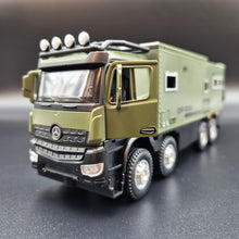 Load image into Gallery viewer, Explorafind 2021 Mercedes Nomadism Off Road RV Army Green 1:24 Die Cast Truck