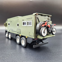 Load image into Gallery viewer, Explorafind 2021 Mercedes Nomadism Off Road RV Army Green 1:24 Die Cast Truck