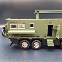 Load image into Gallery viewer, Explorafind 2021 Mercedes Nomadism Off Road RV Army Green 1:24 Die Cast Truck