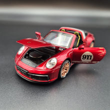 Load image into Gallery viewer, Explorafind 2021 Porsche 911 Targa 4S Metallic Red 1:32 Die Cast Car
