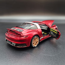 Load image into Gallery viewer, Explorafind 2021 Porsche 911 Targa 4S Metallic Red 1:32 Die Cast Car