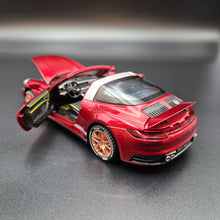 Load image into Gallery viewer, Explorafind 2021 Porsche 911 Targa 4S Metallic Red 1:32 Die Cast Car