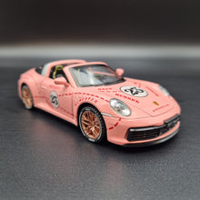 Load image into Gallery viewer, Explorafind 2021 Porsche 911 Targa 4S Pink 1:32 Die Cast Car