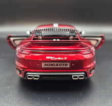 Load image into Gallery viewer, Explorafind 2021 Porsche 911 Turbo S Red 1:24 Die Cast Car