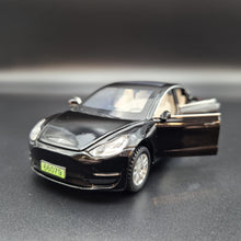 Load image into Gallery viewer, Explorafind 2021 Tesla Model 3 Black 1:32 Die Cast Car