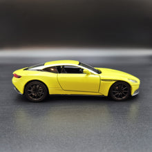 Load image into Gallery viewer, Explorafind 2022 Aston Martin DB11 AMR Neon Yellow 1:32 Die Cast Car
