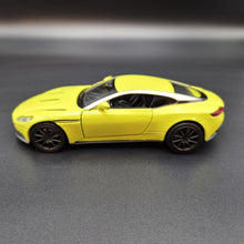 Load image into Gallery viewer, Explorafind 2022 Aston Martin DB11 AMR Neon Yellow 1:32 Die Cast Car