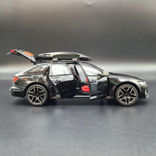 Load image into Gallery viewer, Explorafind 2022 Audi RS6 Avant Black 1:24 Die Cast Car