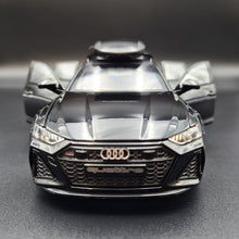 Load image into Gallery viewer, Explorafind 2022 Audi RS6 Avant Black 1:24 Die Cast Car