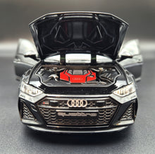 Load image into Gallery viewer, Explorafind 2022 Audi RS6 Avant Black 1:24 Die Cast Car
