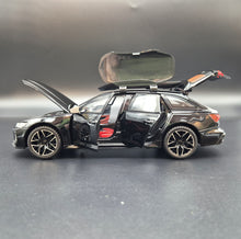 Load image into Gallery viewer, Explorafind 2022 Audi RS6 Avant Black 1:24 Die Cast Car