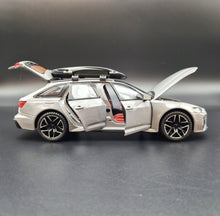 Load image into Gallery viewer, Explorafind 2022 Audi RS6 Avant Grey 1:24 Die Cast Car