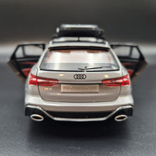 Load image into Gallery viewer, Explorafind 2022 Audi RS6 Avant Grey 1:24 Die Cast Car