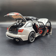Load image into Gallery viewer, Explorafind 2022 Audi RS6 Avant Grey 1:24 Die Cast Car