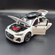 Load image into Gallery viewer, Explorafind 2022 Audi RS6 Avant White 1:24 Die Cast Car