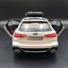 Load image into Gallery viewer, Explorafind 2022 Audi RS6 Avant White 1:24 Die Cast Car