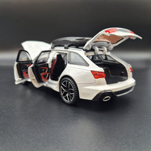 Load image into Gallery viewer, Explorafind 2022 Audi RS6 Avant White 1:24 Die Cast Car
