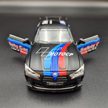 Load image into Gallery viewer, Explorafind 2022 BMW M4 Coupe Safety Car Satin Black 1:32 Die Cast Car