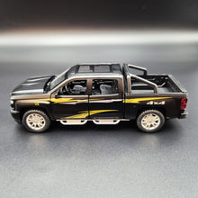 Load image into Gallery viewer, Explorafind 2022 Chevrolet Silverado 1500 Matte Black 1:32 Die Cast Pickup