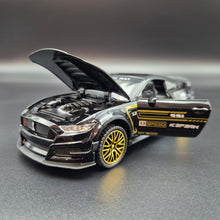 Load image into Gallery viewer, Explorafind 2022 Ford Mustang Shelby GT500 Black 1:32 Die Cast Car