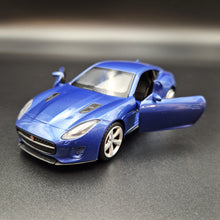 Load image into Gallery viewer, Explorafind 2022 Jaguar F-Type Coupe Blue 1:36 Die Cast Car