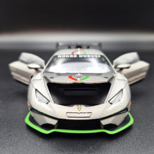 Load image into Gallery viewer, Explorafind 2022 Lamborghini Huracán LP 620-2 Super Trofeo EVO2 Grey 1:32 Die Cast Car